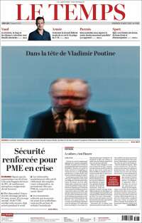 Portada de Le Matin (Switzerland)