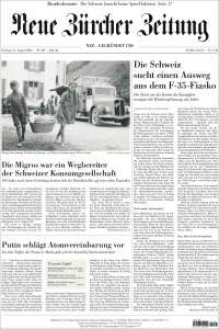 Portada de Neue Zürcher Zeitung (Switzerland)