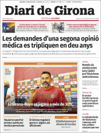 Portada de Diari de Girona (Espagne)
