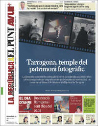 Portada de El Punt Avui - Girona (Espagne)