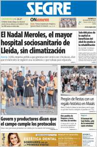 Portada de Segre  (Spain)