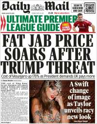 Portada de Daily Mail (Royaume-Uni)