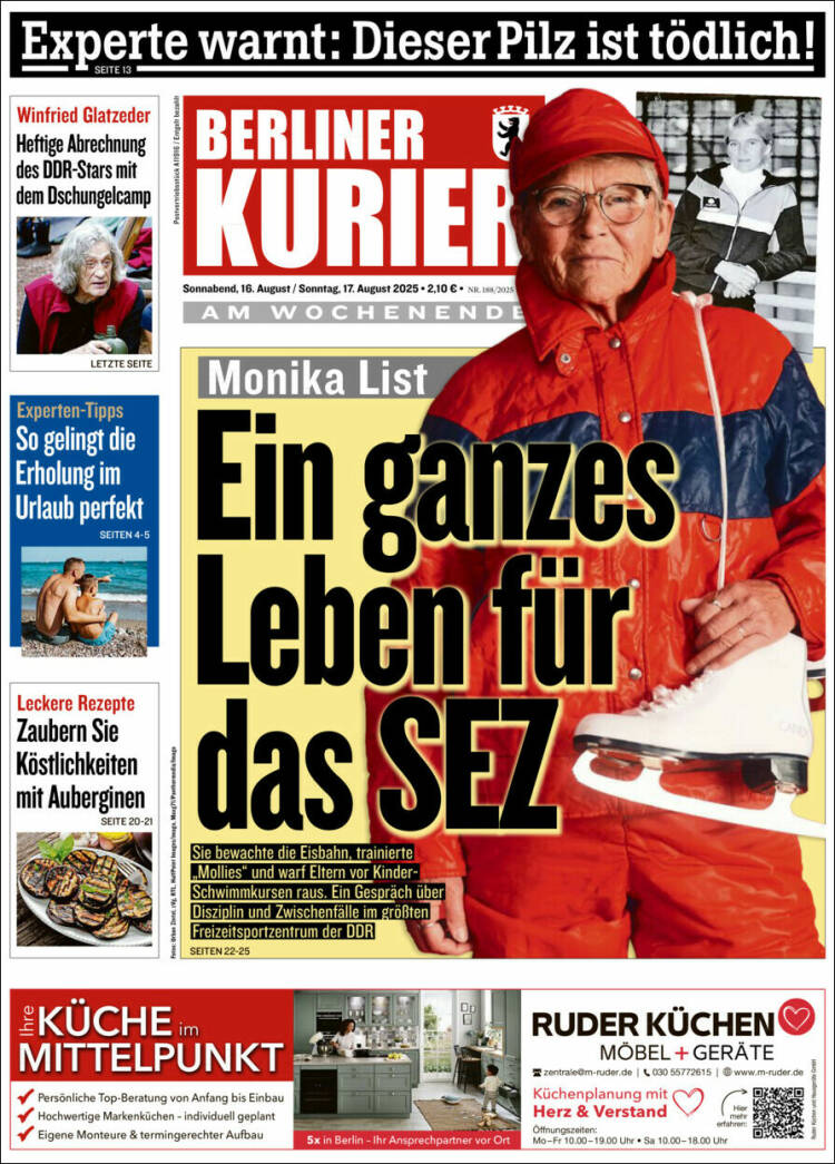 Portada de Berliner Kurier - Startseite BK (Alemania)