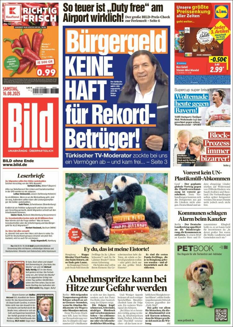 Portada de Bild (Alemania)