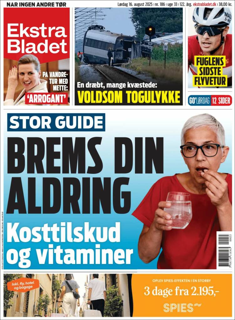 Portada de Ekstra Bladet (Dinamarca)