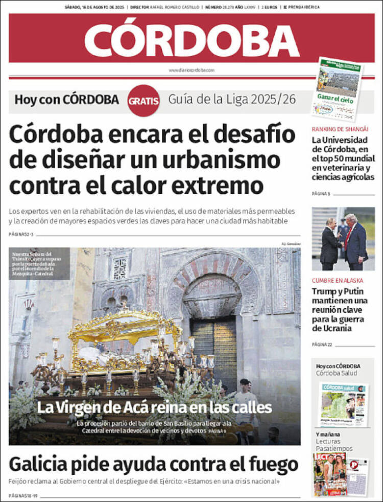 Portada de Diario de Córdoba (España)