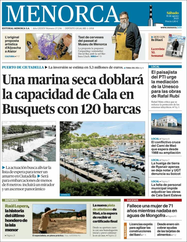 Portada de Menorca - Diario Insular (España)