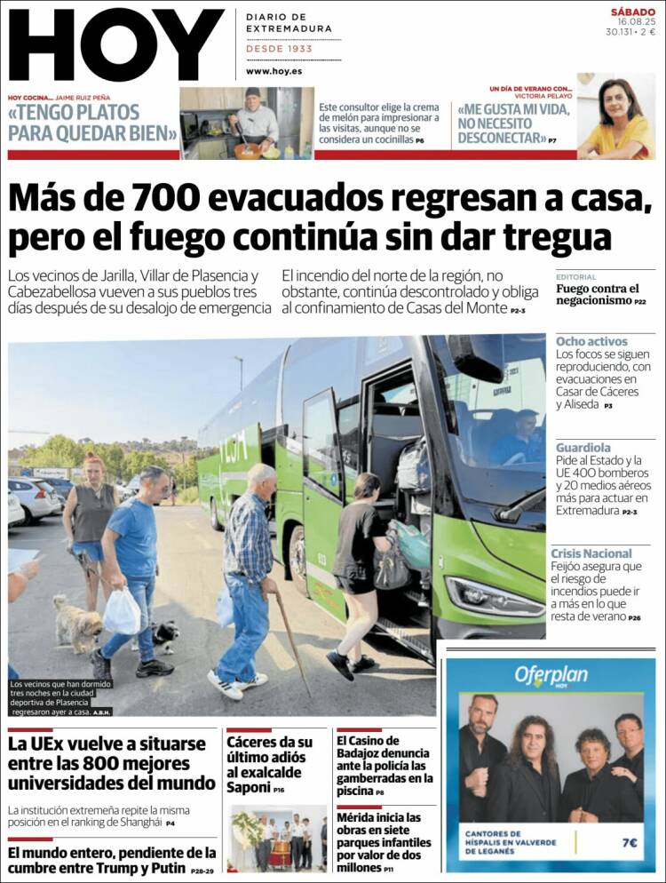 Portada de Hoy - Caceres (España)