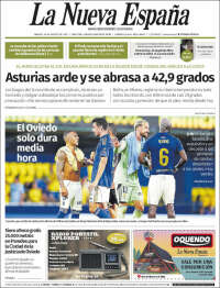 Portada de La Nueva España (España)