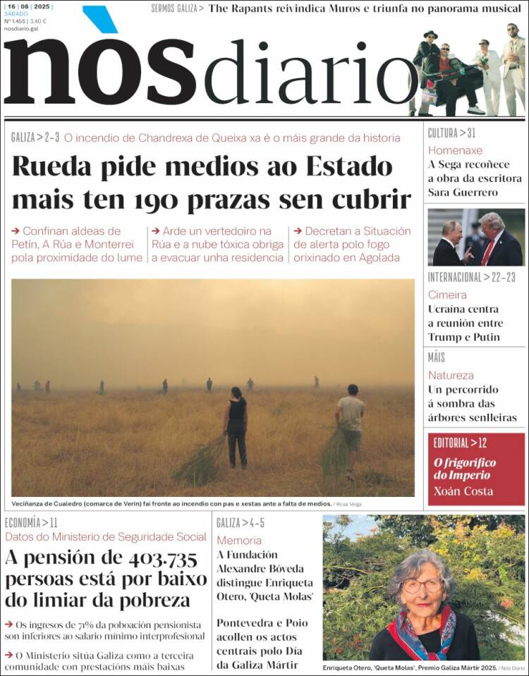 Portada de Nòs Diario (España)