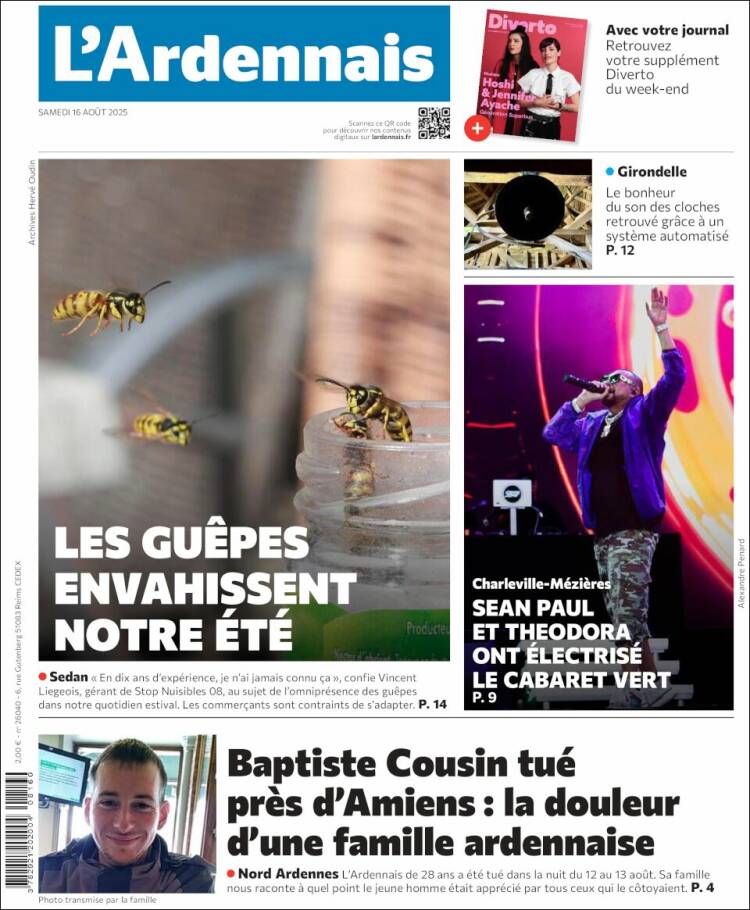 Portada de L'Ardenais (Francia)