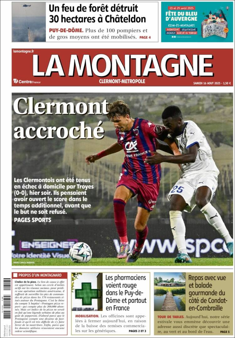 Portada de La Montagne (Francia)