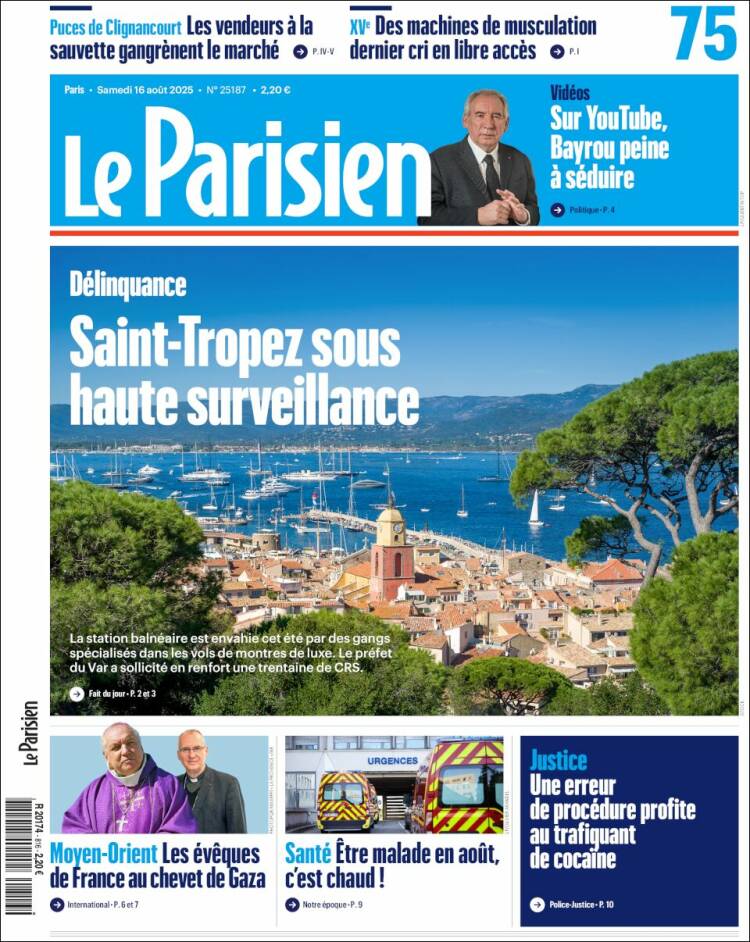 Portada de Le Parisien (Francia)