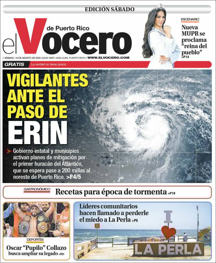 Portada de Vocero (Puerto Rico)