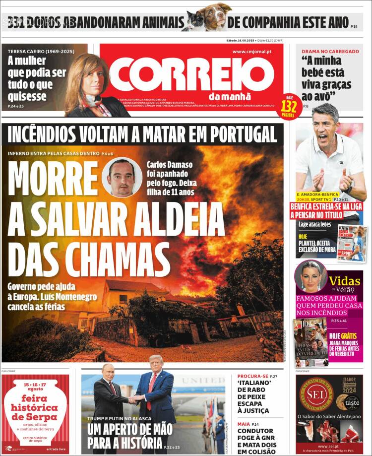 Portada de Correio da Manhã (Portugal)