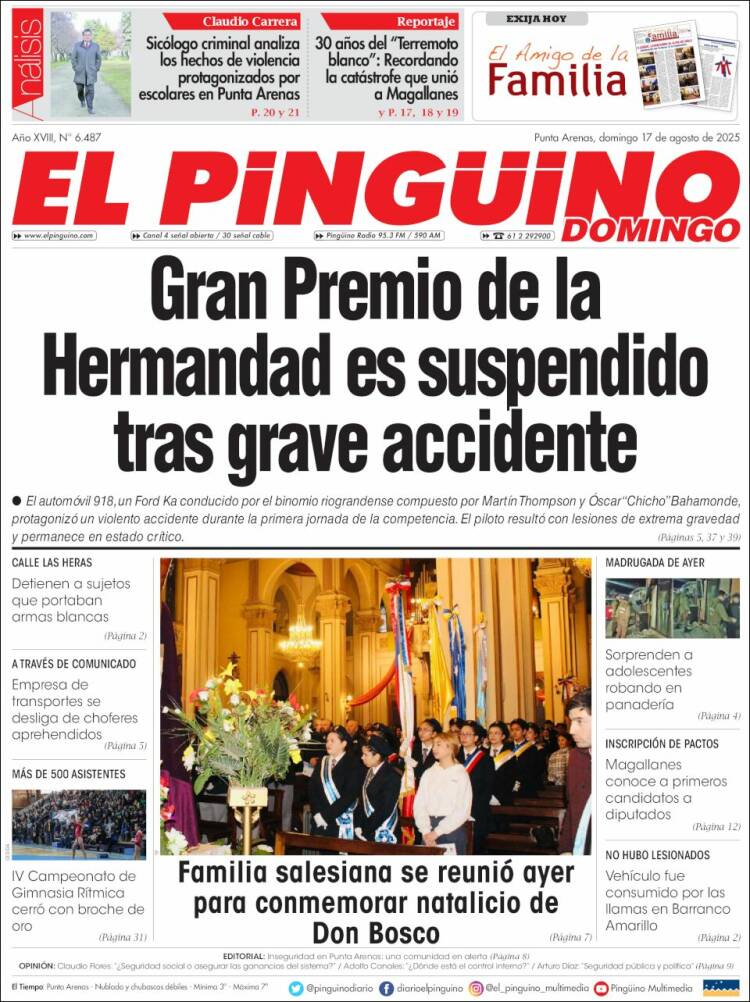 Portada de El Pingüino (Chile)