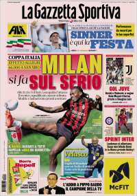 Portada de La Gazzetta dello Sport (Italia)