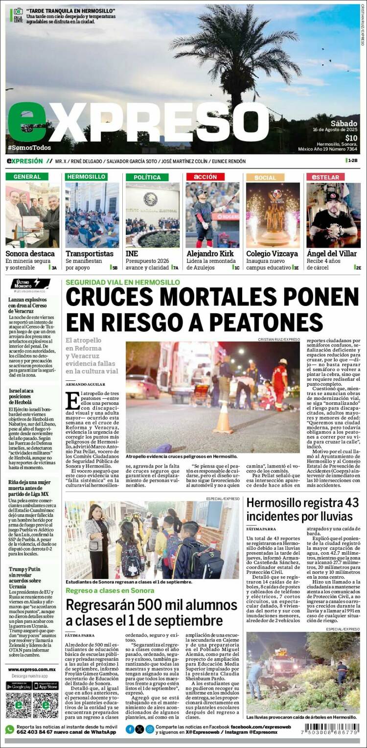 Portada de Expreso (México)