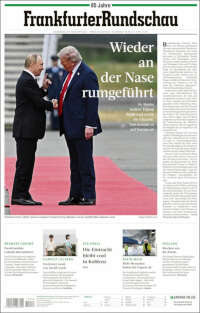 Portada de Frankfurter Rundschau (Allemagne)