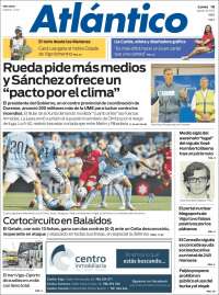 Portada de Atlántico Diario (España)