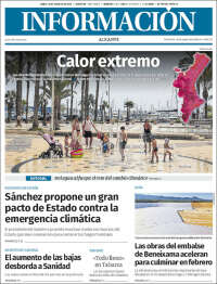 Portada de Diario Información (Espagne)