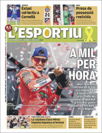 Portada de L'Esportiu (Espagne)