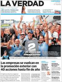 Portada de La Verdad de Cartagena (Espagne)