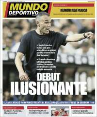 Portada de Mundo Deportivo Gipuzkoa (Espagne)