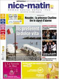Portada de Nice-Matin (France)