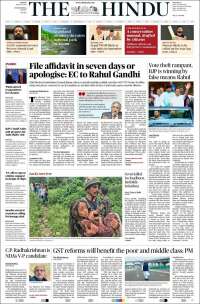 Portada de The Hindu (Inde)