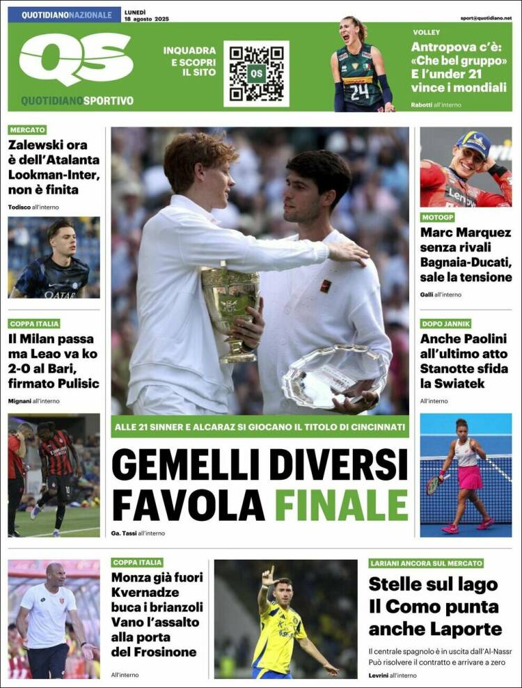 Portada de Quotidiano Sportivo (Italy)