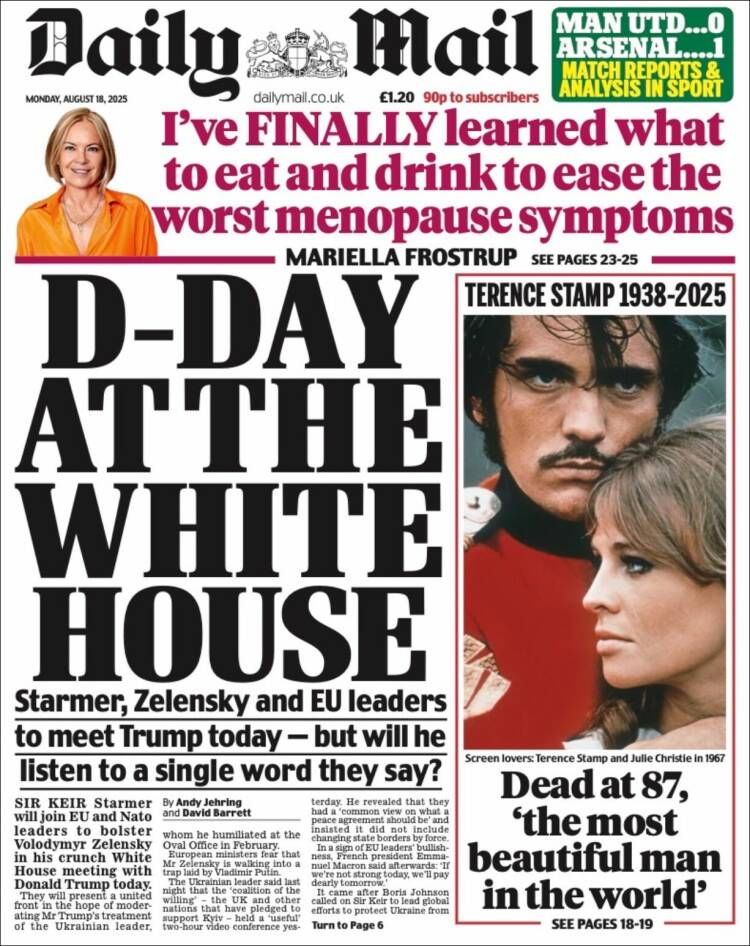 Portada de Daily Mail (Royaume-Uni)