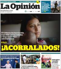 Portada de La Opinión (États-Unis)