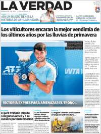 Portada de La Verdad de Murcia (Espagne)