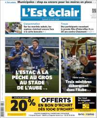Portada de L'Est Eclair (Francia)