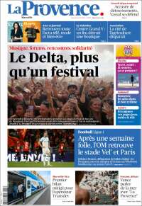 Portada de La Provence (Francia)