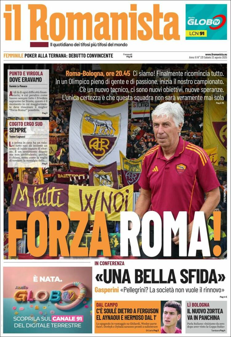 Portada de Romanista (Italia)
