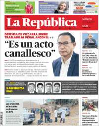Portada de La Republica (Per&uacute;)