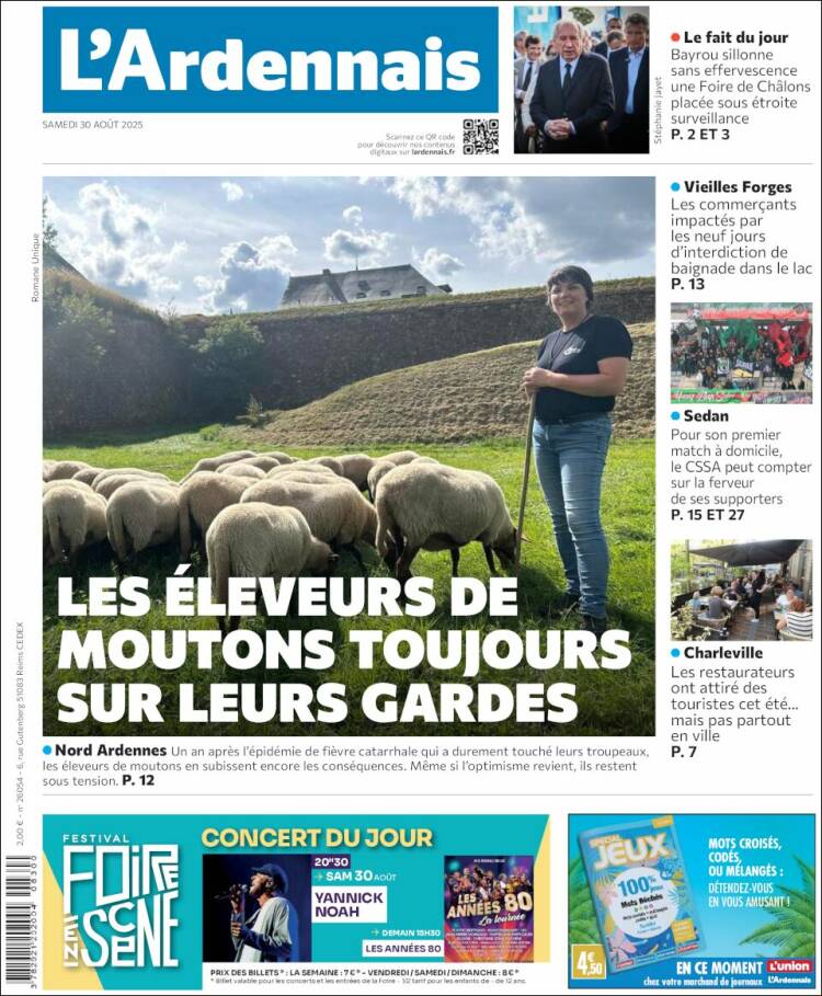 Portada de L'Ardenais (Francia)