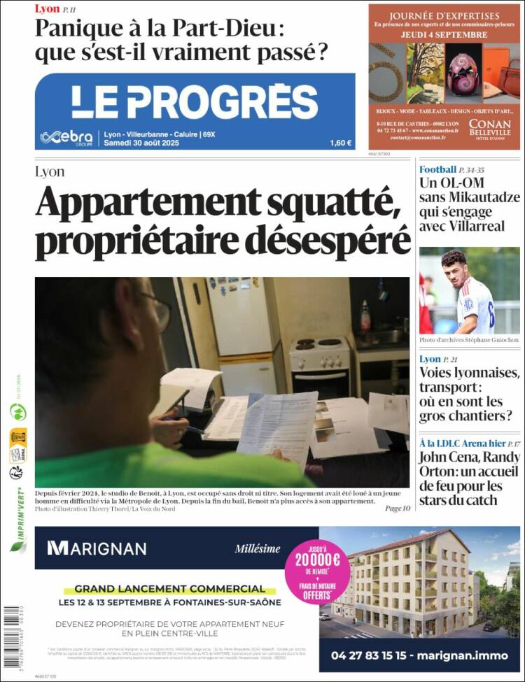 Portada de Progres de Fecamp (Francia)
