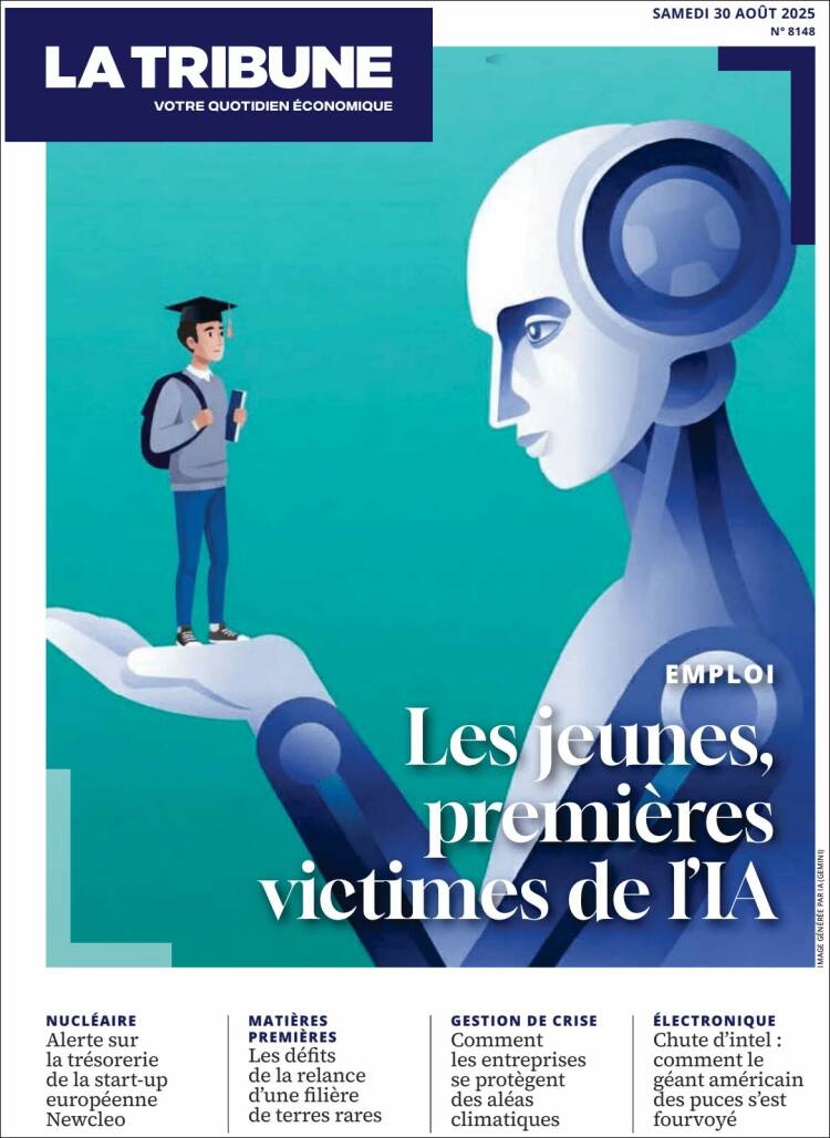 Portada de La Tribune (Francia)