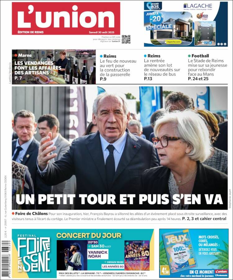 Portada de L'Union (Francia)