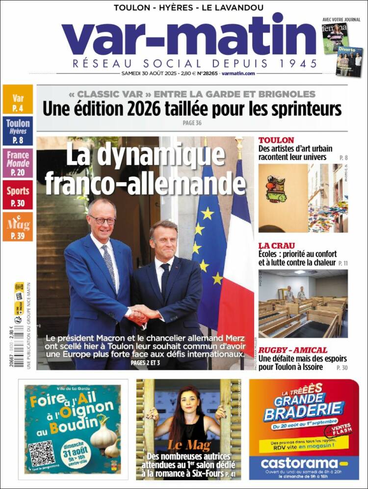 Portada de Var-Matin (Francia)