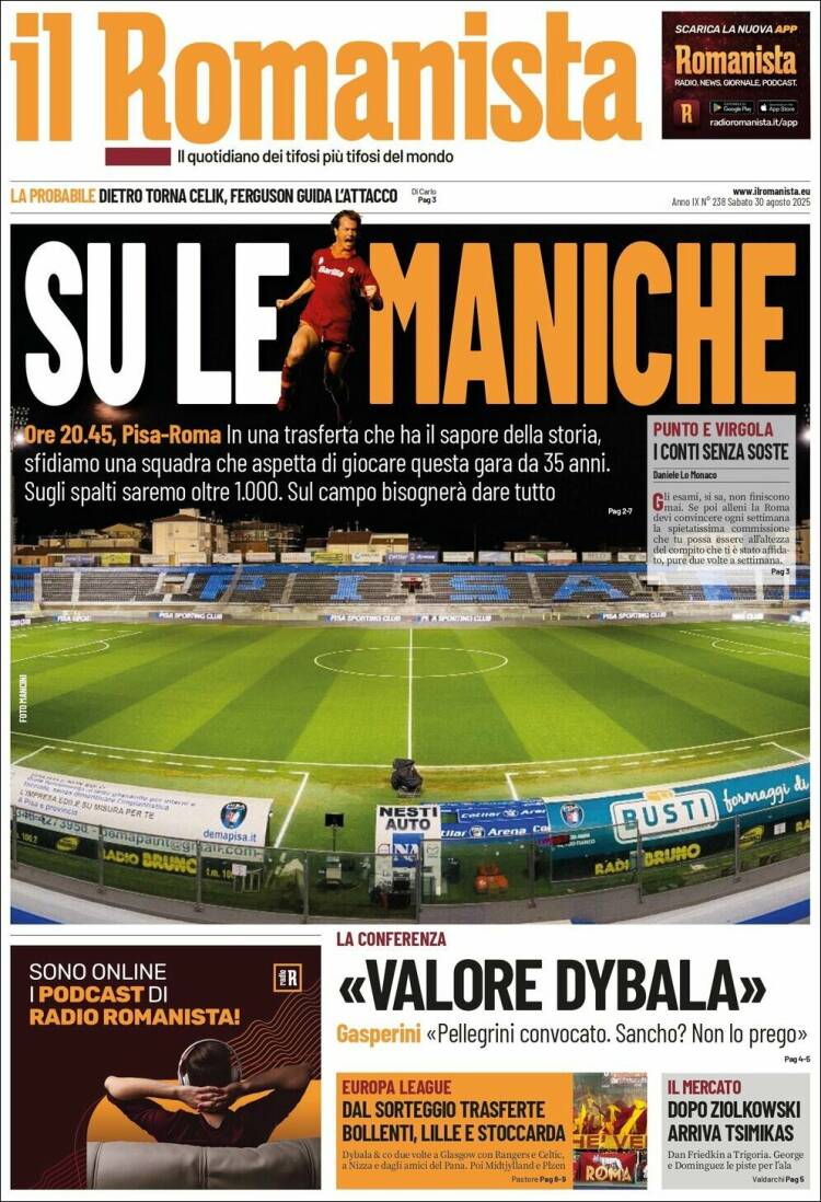 Portada de Romanista (Italia)