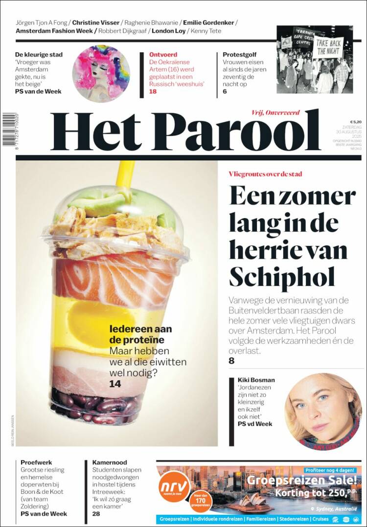 Portada de Het Parool (Pa&iacute;ses Bajos)