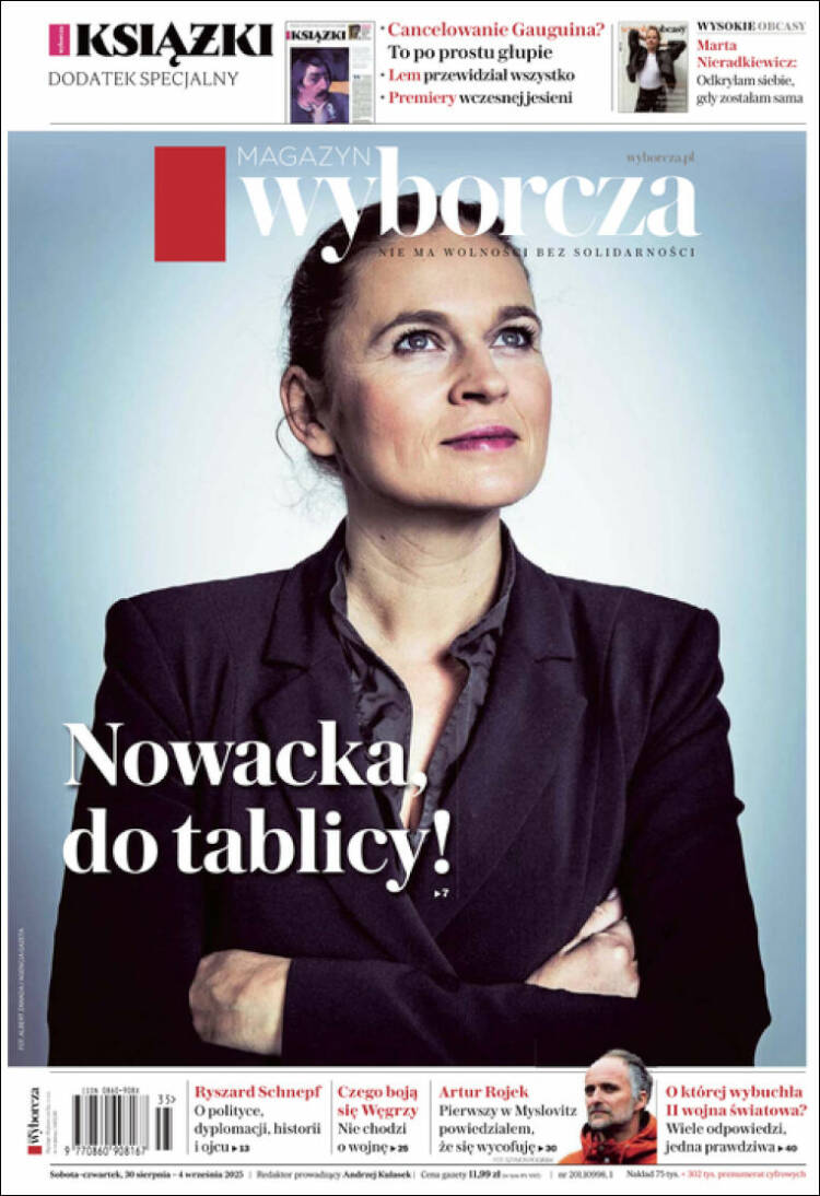 Portada de Gazeta Wyborcza (Polonia)