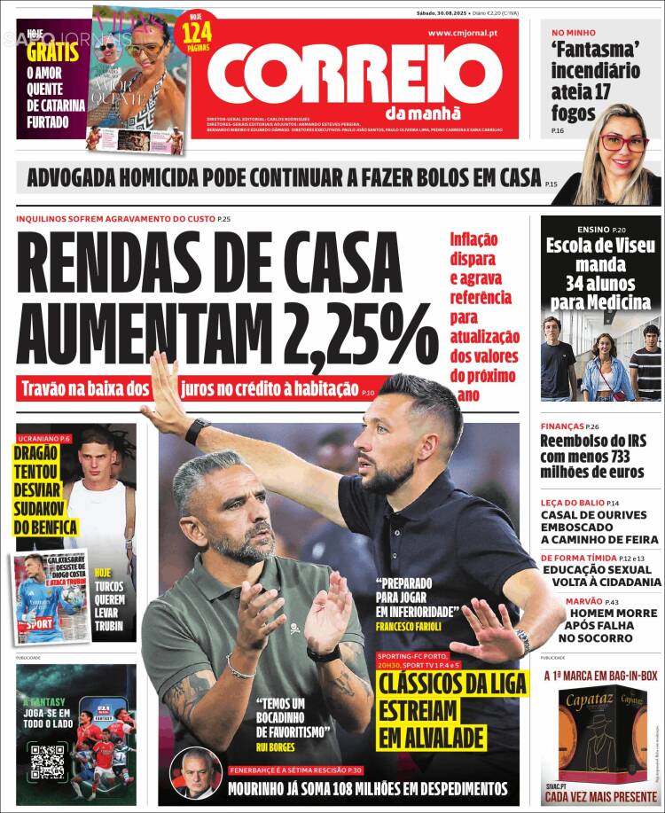 Portada de Correio da Manhã (Portugal)