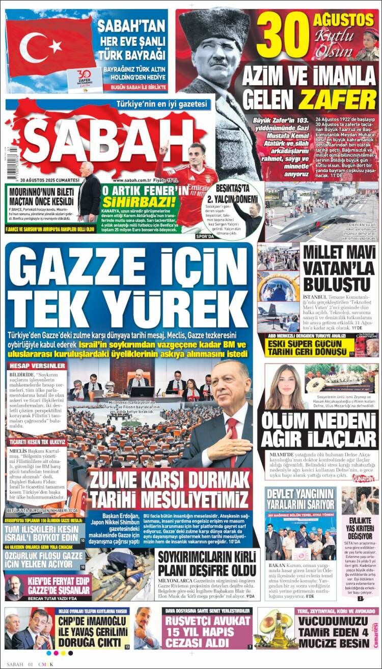 Portada de Sabah (Turqu&iacute;a)