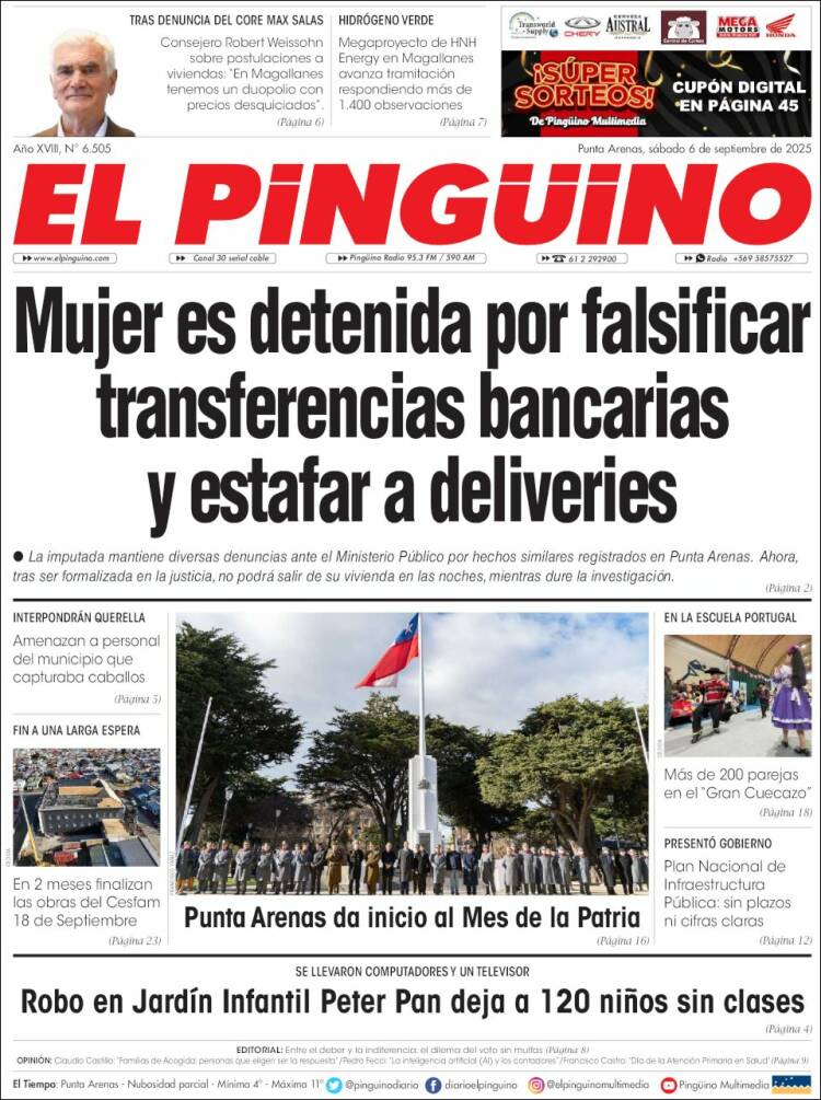 Portada de El Pingüino (Chile)