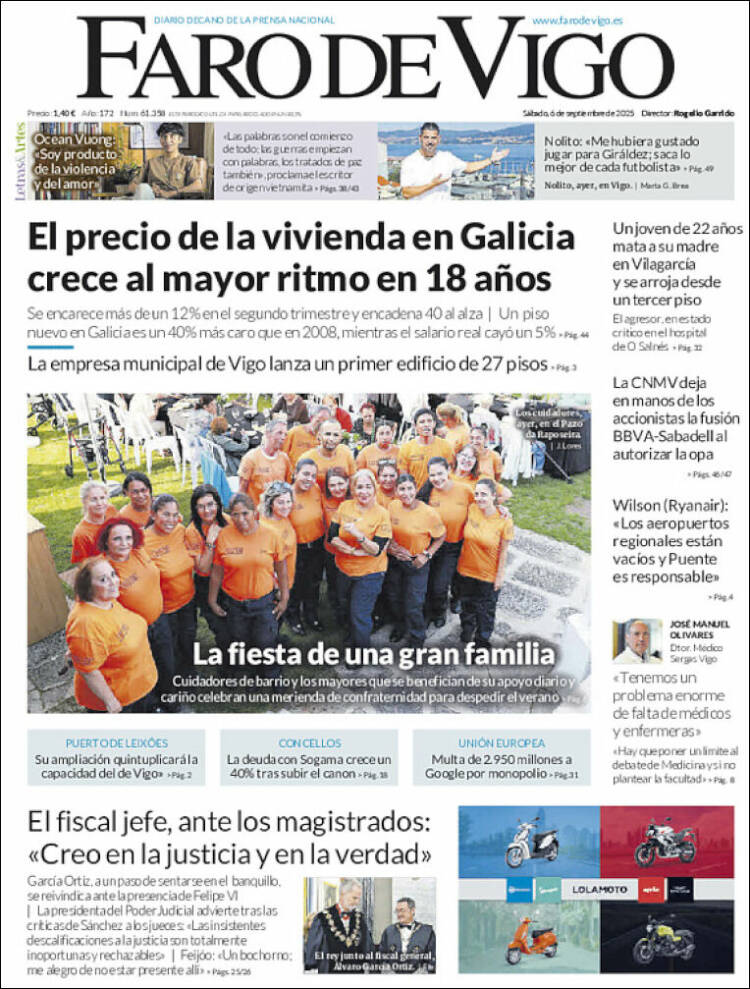 Portada de Faro de Vigo (Espa&ntilde;a)